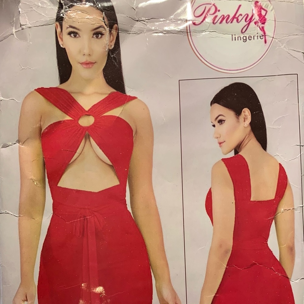 Pinky sexy Red party cocktail women’s dress